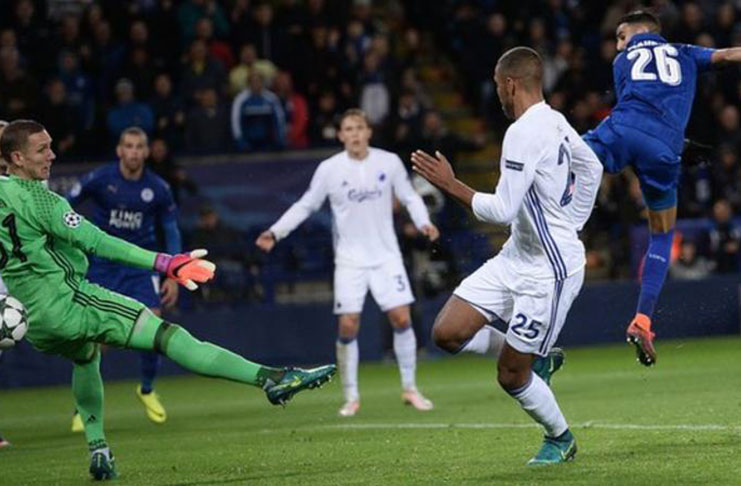 Mahrez has been directly involved in four of Leicester's five Champions League goals this season. (BBC photo)