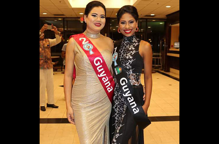 Mrs India Guyana Samantha Singh (left), and Miss India Guyana, Brittany Singh in New Jersey. [Photo credit: Miss India Guyana Organisation]