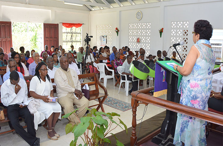 A section of the congregation at the Mocha/Arcadia  Methodist Church on the occasion of their Golden Jubilee joint service