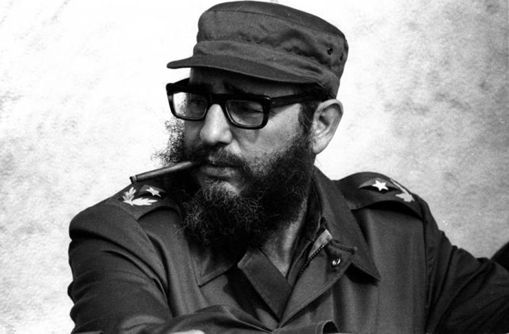 Then Cuban Prime Minister Fidel Castro attends
manoeuvres during the 19th anniversary of his and his fellow revolutionaries arrival on the yacht Granma, in Havana in this November 1976 file photo.
(REUTERS/Prensa Latina/File Photo)