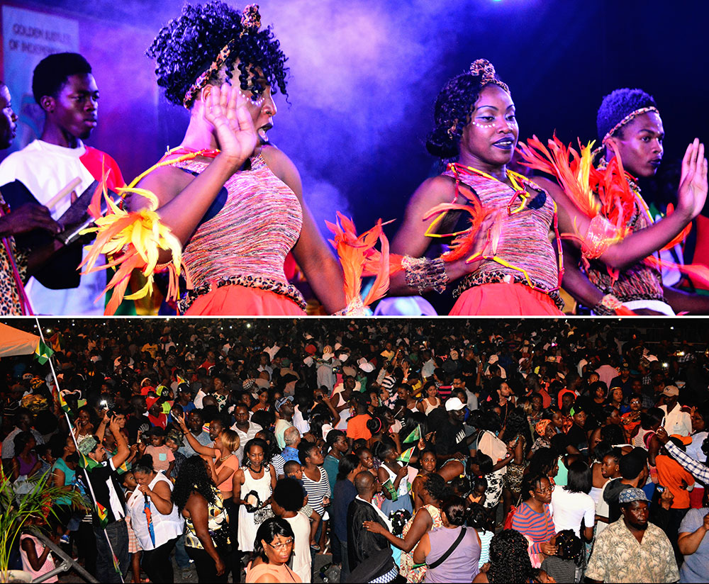 Colourful crowd ushered in the New Year 2016