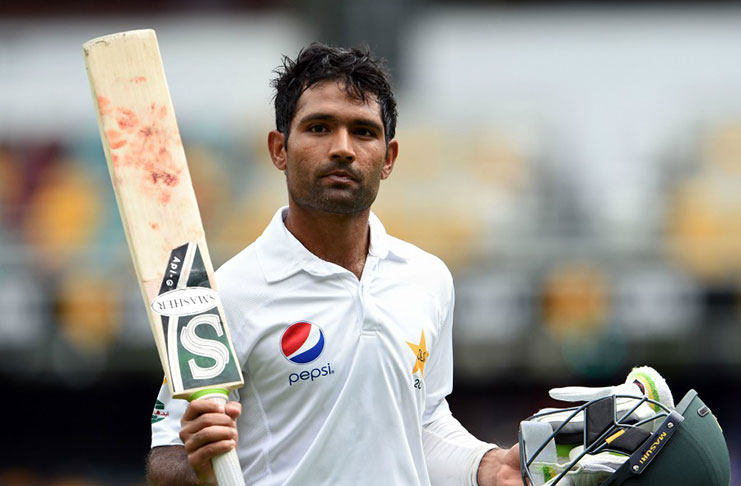 Player-of-the-match Asad Shafiq is dismissed for 137 on the final day.