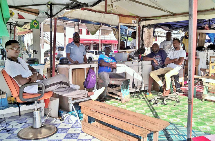 Barbers on Merriman Mall who spoke to the Guyana Chronicle on Monday
