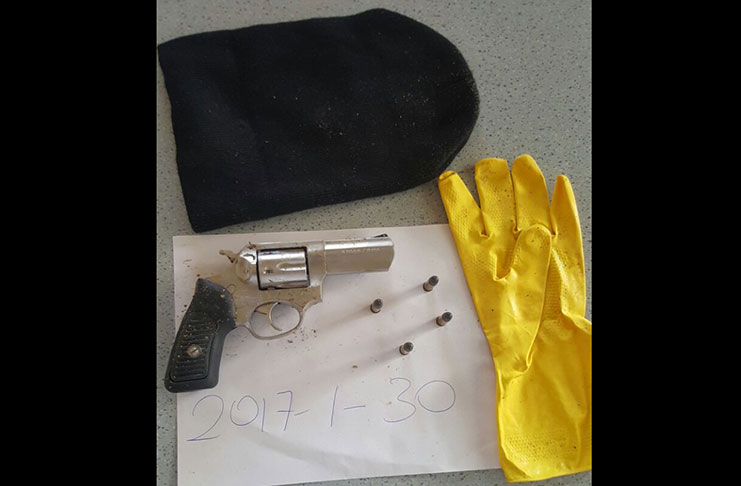 The items that the bandits left behind after Monday’s robbery at Middle Road, La Penitence