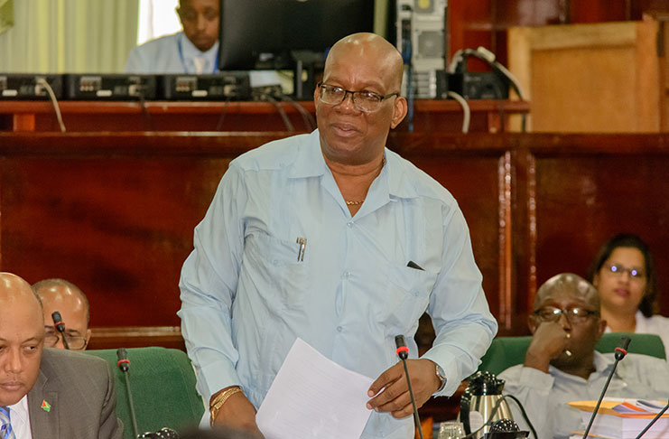 Finance Minister, Winston Jordan piloted the bill