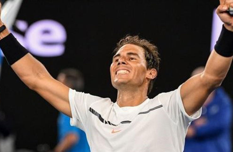 Rafael Nadal has reached his 21st Grand Slam final - equalling Novak Djokovic in second place behind Federer (28).