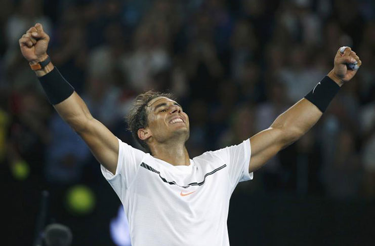 Rafael Nadal is trying to win the Australian Open for a second time.