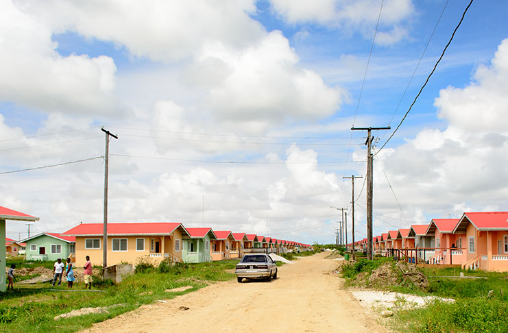 The Turn-Key Houses at Perseverance, East Bank Demerara (Samuel Maughn photo)