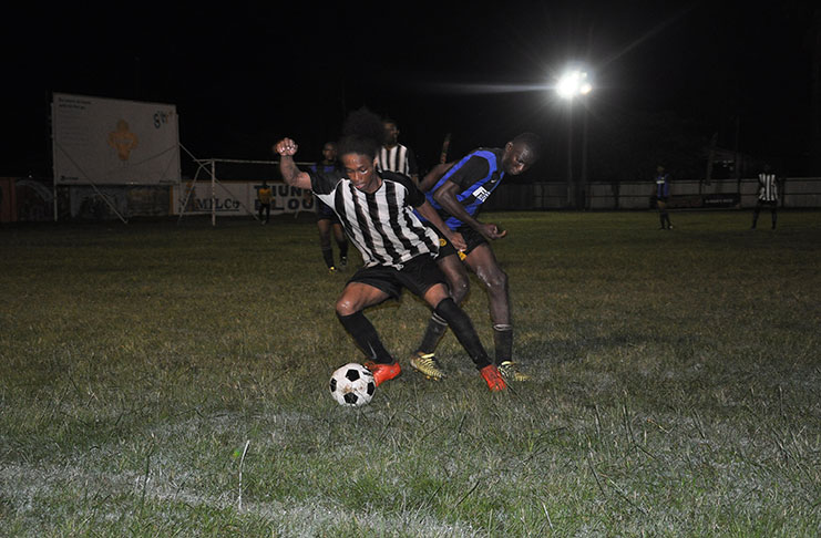 Santos’ Job Caesar nets a double in control against Warriors on Sunday night at Tucville ground.