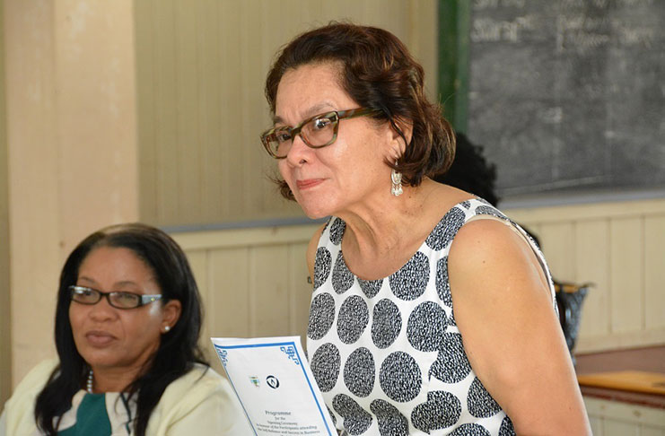 First Lady, Mrs. Sandra Granger told the group of women that “It is important that you understand yourself’ at the opening of the twelfth Self Reliance and Success in Business workshop.