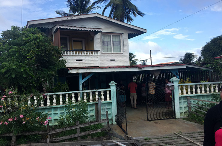 The home of Nirmala Persaud at Lot 17 Kildonan Village