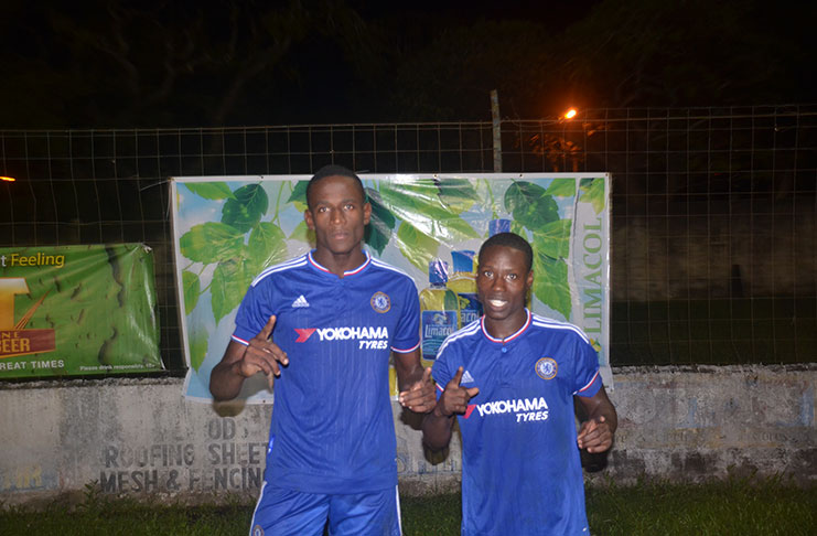 Police scorers Junior Gordon and Lerone Charles