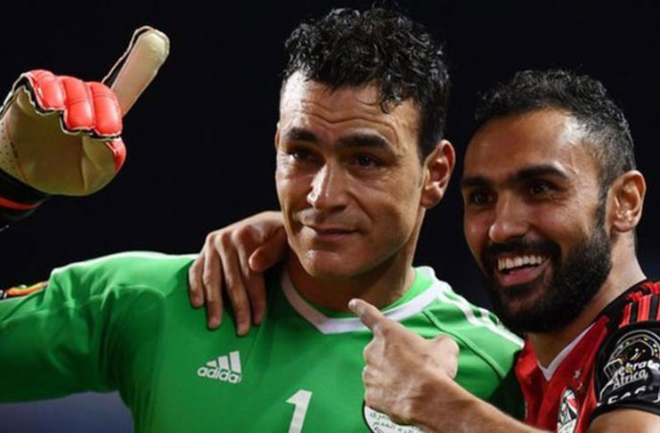 Goalkeeper Essam El Hadary saves two penalties.