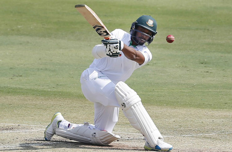 Shakib Al Hasan counter-attacked with a 103-ball 82 to lead Bangladesh's resistance.