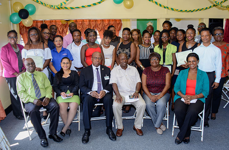 The graduates and facilitators of the Financial Literacy and Small Business Training Programme (Photo by
Samuel Maughn)