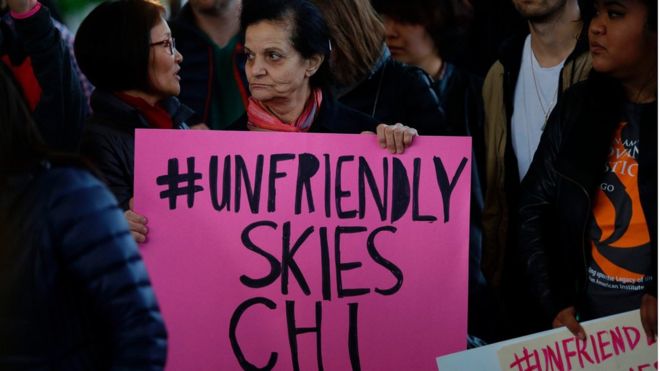 The incident has sparked protests at the airport and an online backlash