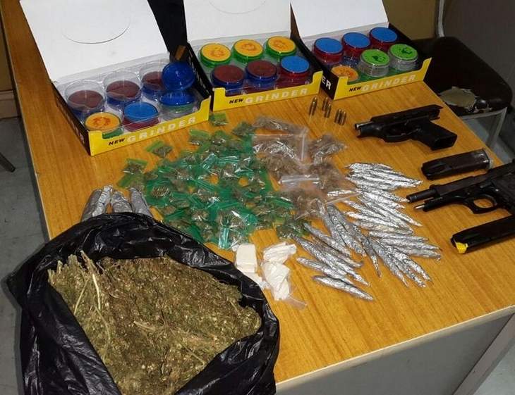 Part of the illegal seizure made by South Division police officers on Thursday.
