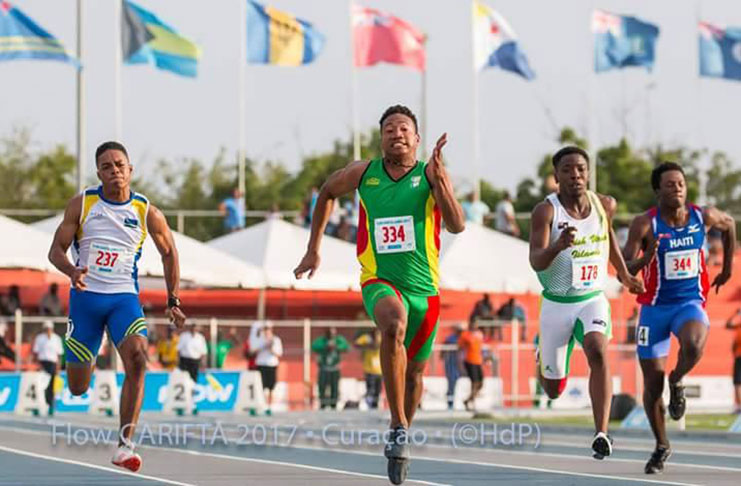 Guyana’s Compton Caesar captures the 100m gold and a bronze