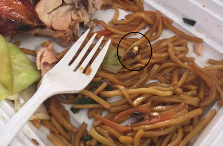 Customer Finds Dead Roach In Chinese Food Guyana Chronicle