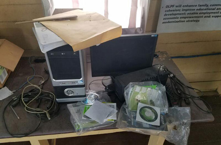 One of the computers which was carelessly left on a table