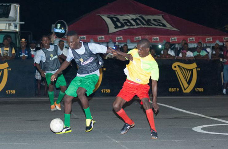 Part of the action in the earlier leg of the Guinness tournament
