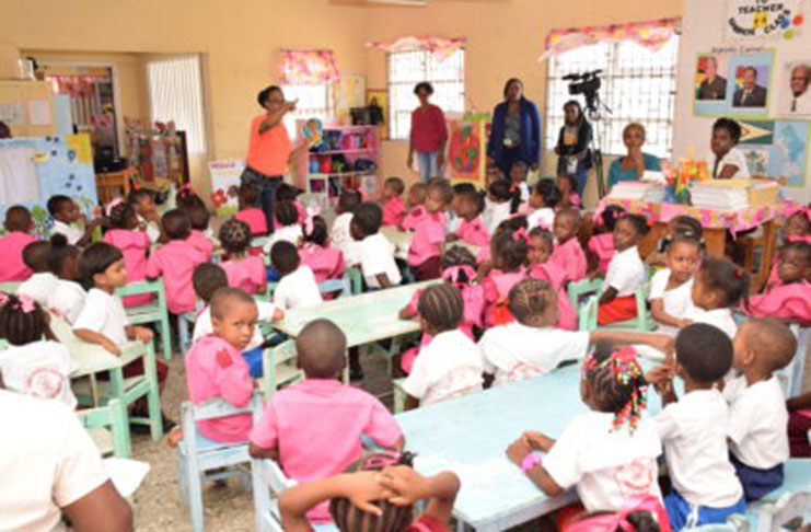 Some of the students of Liana Nursery School