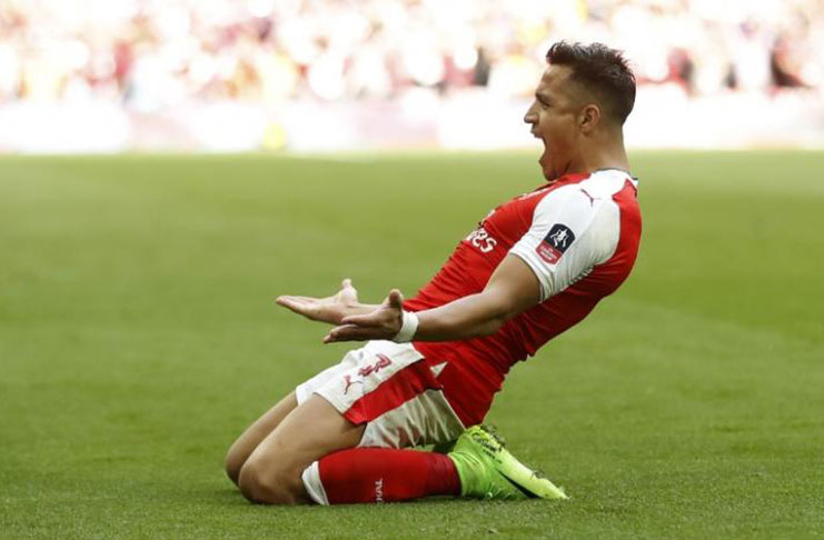 Arsenal's Alexis Sanchez celebrates scoring their second goal Action Images via Reuters / Carl Recine Livepic