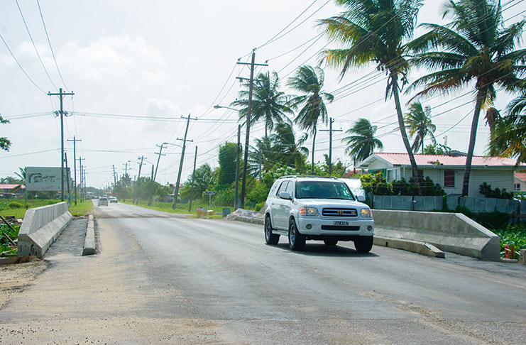 The Liliendaal bridge is re-opened to vehicular traffic