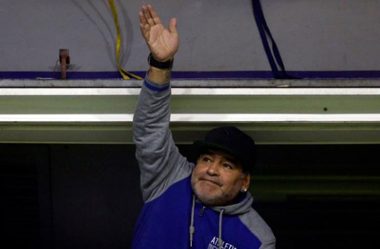 Argentine soccer star Diego Maradona