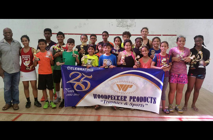 Winners of the recently concluded Woodpecker Products Squash tournament