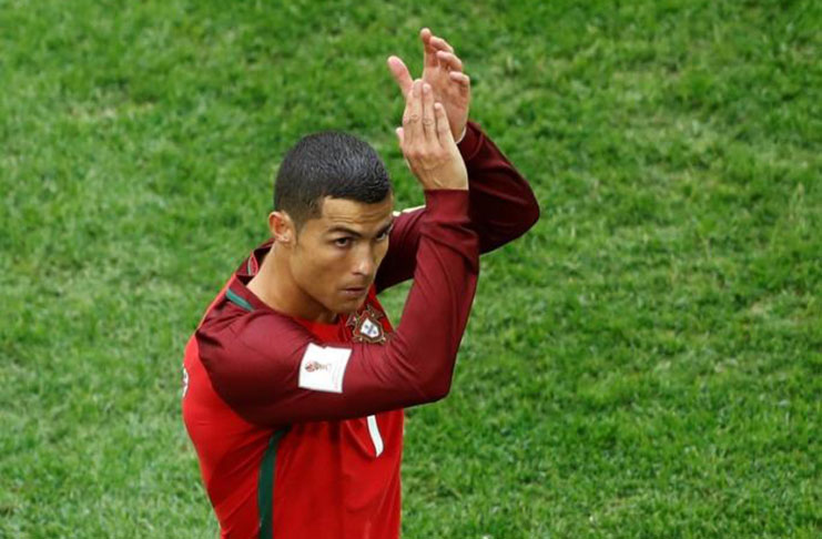 Portugal’s Cristiano Ronaldo applauds as he is substituted REUTERS/Carl Recine