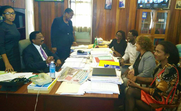 SASOD representatives meet with Attorney General and Minister of Legal Affairs, Basil Williams SC