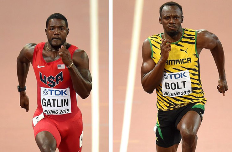 Usain Bolt (right) and Justin Gatlin