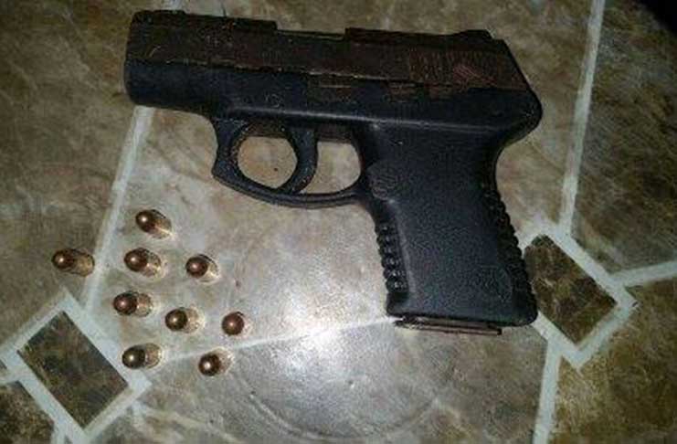 The pistol that was recovered