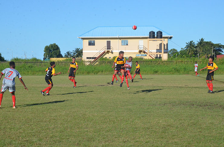 Part of the action between Bush Lot Secondary and Annai secondary.