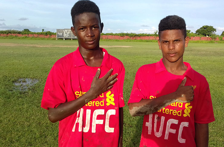 Ariel Chester (at right) with six goals and Ezekiel Scott with four.