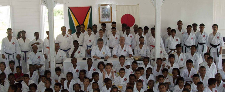 The Instructors with some of the students.