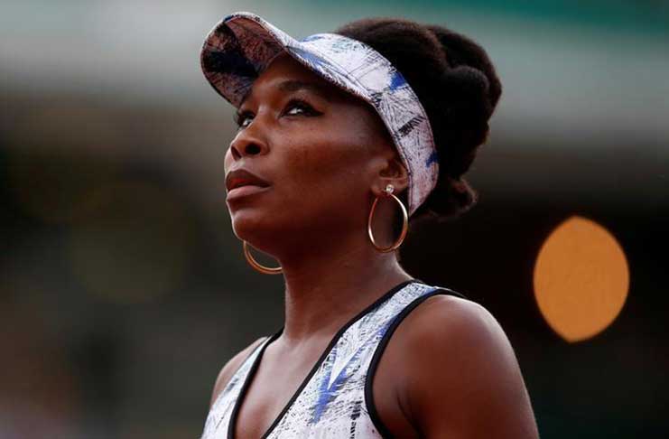 Venus Williams reacts during her third round match against Belgium's Elise Mertens during the French Open at Roland Garros stadium in Paris, France June 2, 2017. REUTERS/Christian Hartmann/File Photo