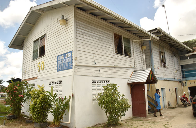 The exterior of the Library