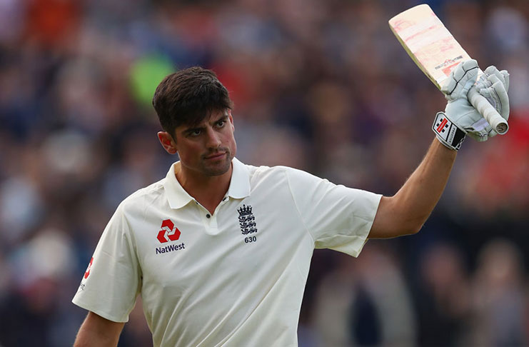 Cook walks off to an ovation after making 243. (Getty Images)