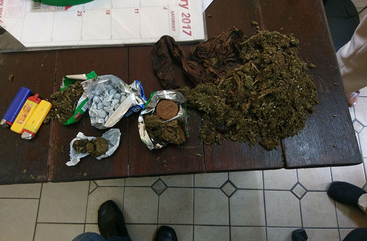 The illegal items that were confiscated by the authorities
