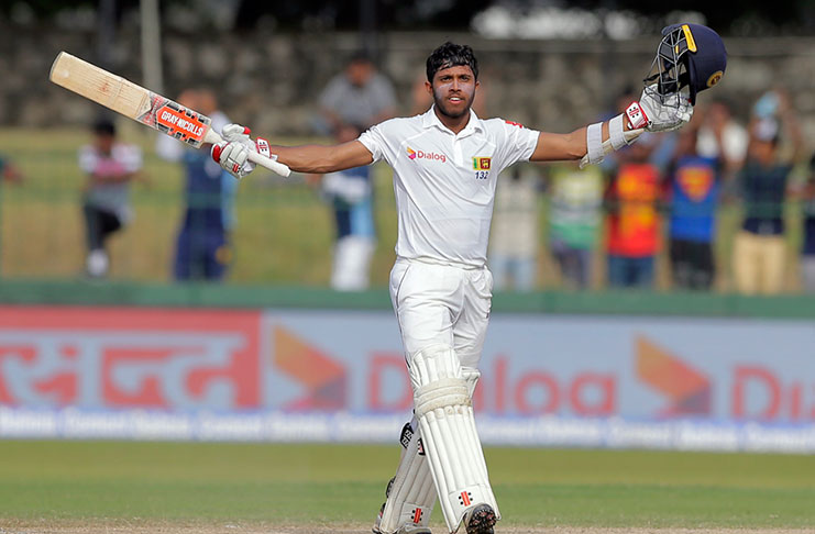 Kusal Mendis swept and slashed his way to his third Test hundred - off only 120 balls