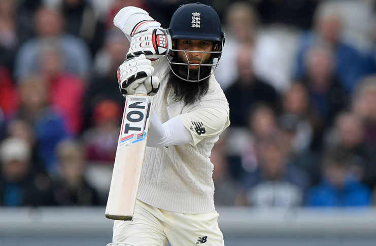 Moeen Ali counterattacked after tea as England's lead quickly grew.