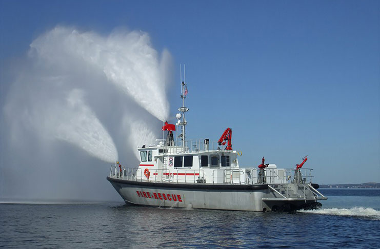 An example of a fire and rescue boat