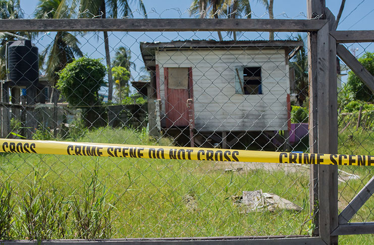 The humble home of Randolph Seenauth where his body was found Sunday after a loud commotion