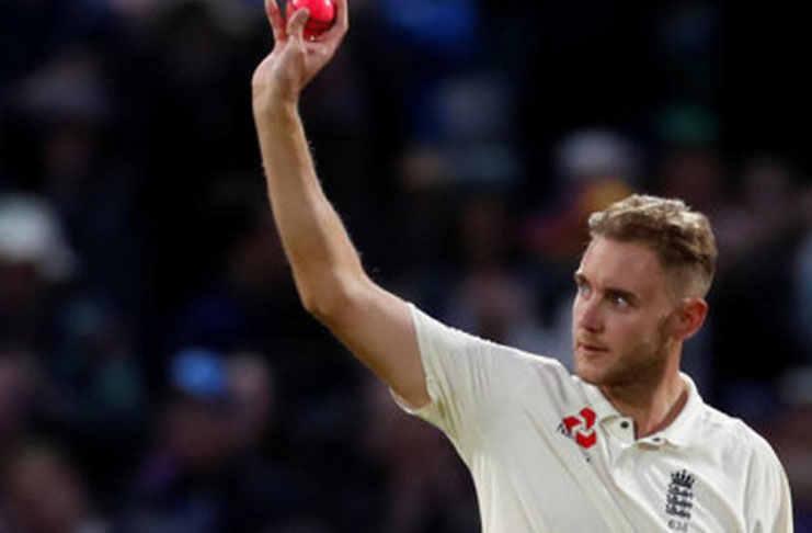 England's Stuart Broad went past went past Ian Botham's haul of 383 wickets  to move to second on the England all-time list behind his strike partner James Anderson