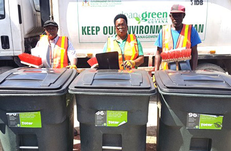 The three staffers who were assigned to keep the City avenues free of litter