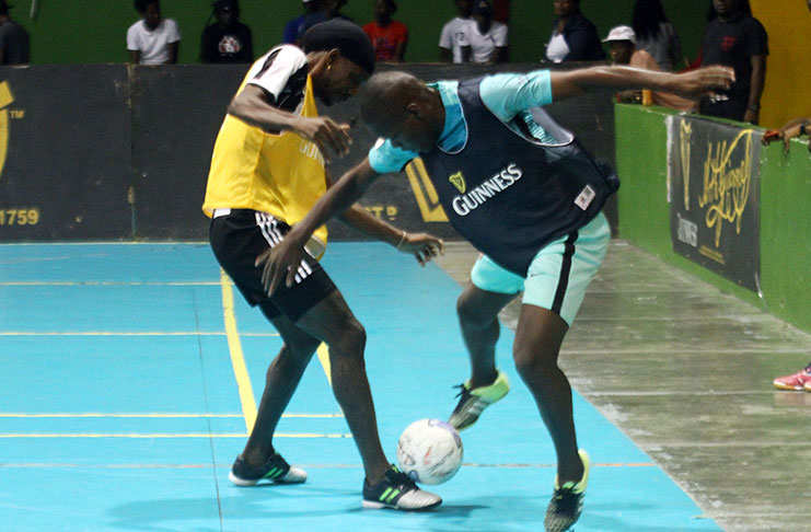 Flashback! Action in the inaugural Guinness Cage football tournament