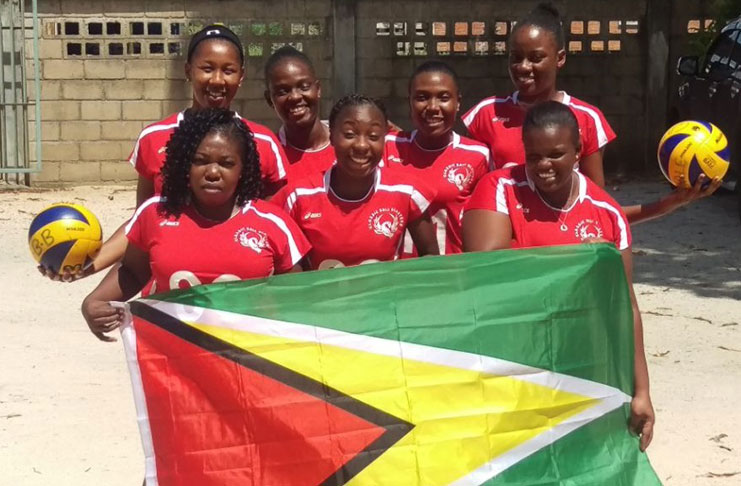 The Classic Ball Blaster’s Women Volleyball Club during their tour of Suriname