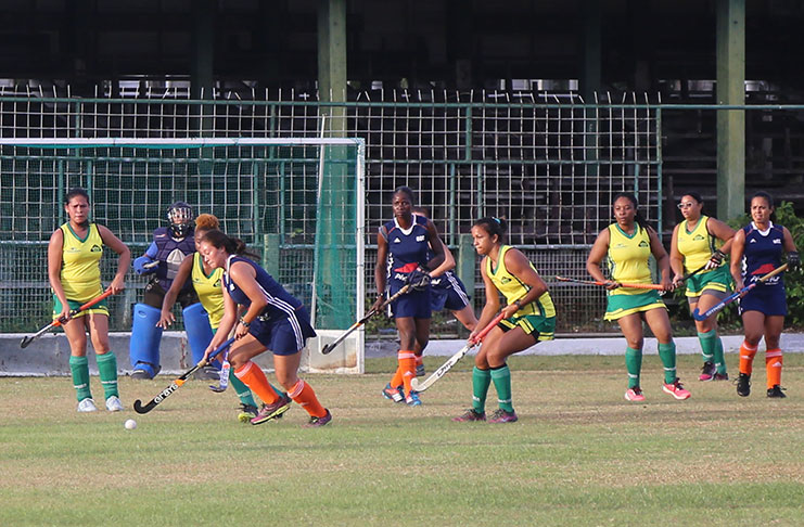Pizza Hut GCC central midfielder Marzana Fiedtkou controls the ball in attack